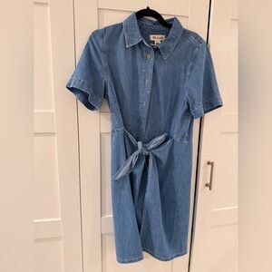 Madewell Denim Overlay Mini Dress